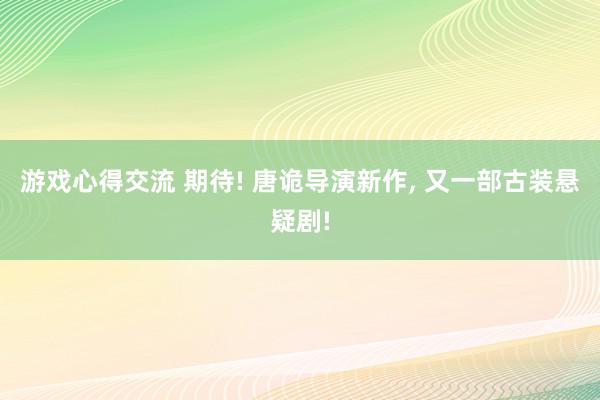 游戏心得交流 期待! 唐诡导演新作, 又一部古装悬疑剧!