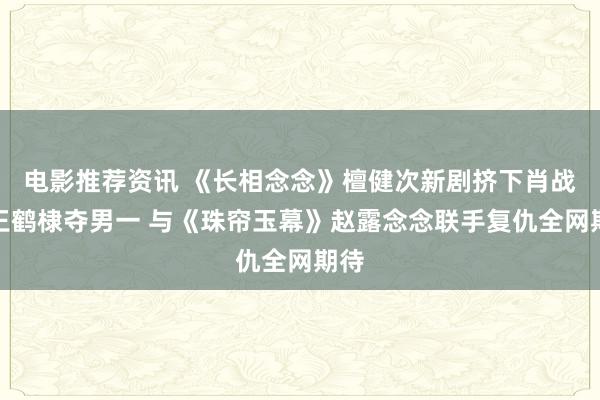 电影推荐资讯 《长相念念》檀健次新剧挤下肖战、王鹤棣夺男一 与《珠帘玉幕》赵露念念联手复仇全网期待