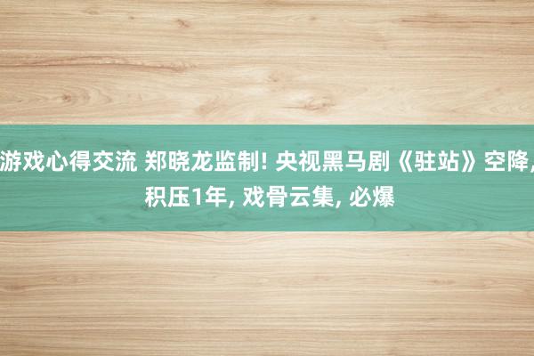 游戏心得交流 郑晓龙监制! 央视黑马剧《驻站》空降, 积压1年, 戏骨云集, 必爆